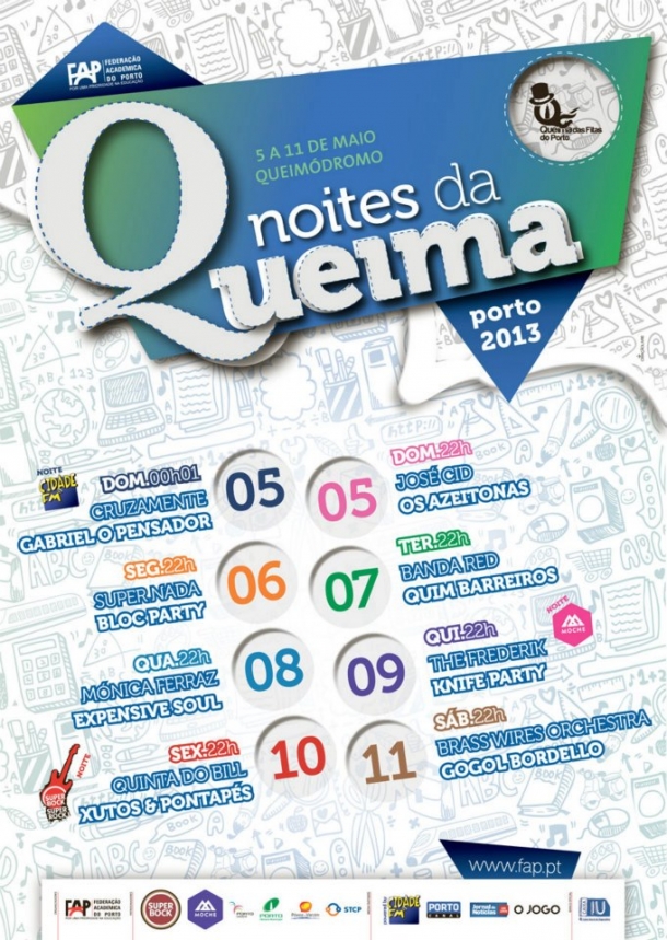 Cartaz Noites da Queima 2013 Cartaz Noites da Queima 2013